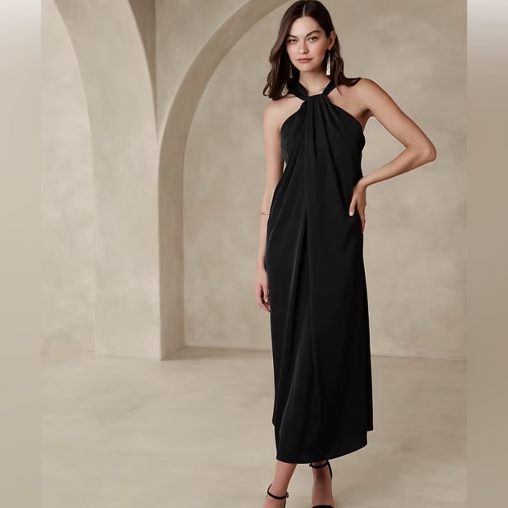 Banana Republic Elegant Black Evening Gown